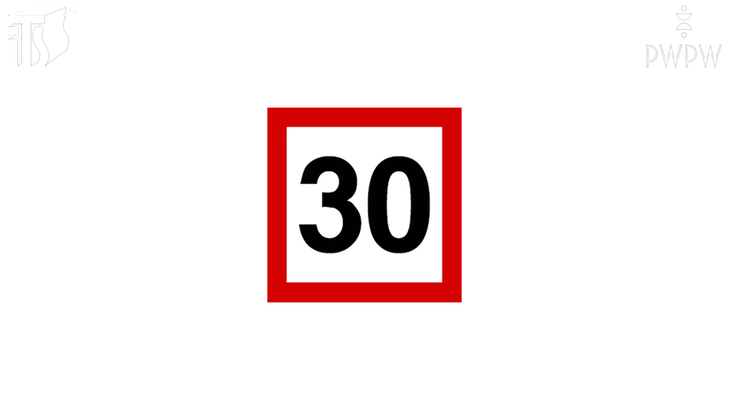 Materiał do pytania: Czy za tym znakiem możesz jechać z prędkością 20 km/h?