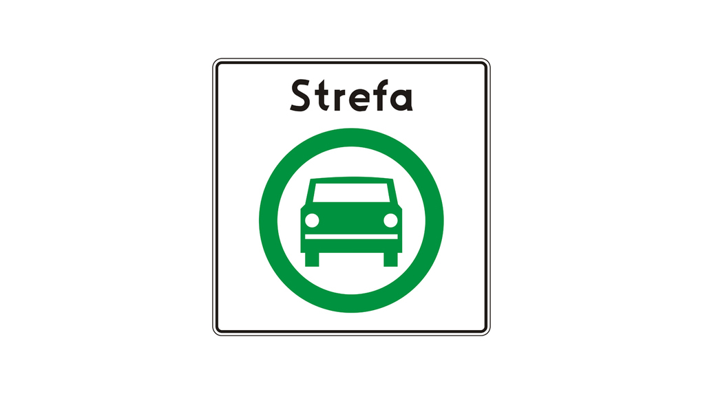 Materiał do pytania: Czy ten znak zezwala na wjazd do strefy czystego transportu pojazdem, który jest napędzany gazem ziemnym?
